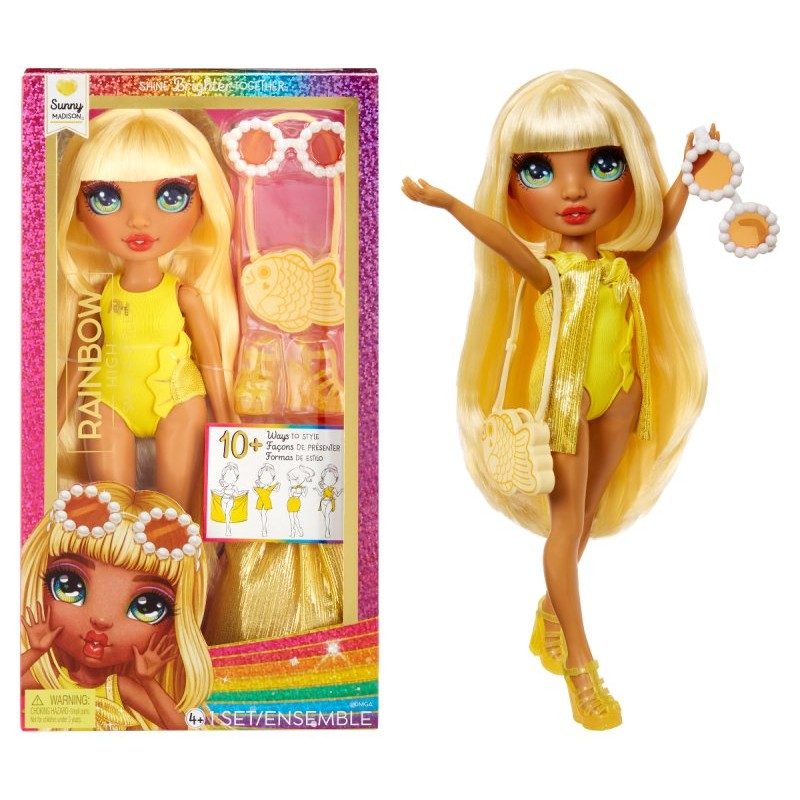 Rainbow High Swim & Style Fashion Doll- Sunny (Yellow) di Mgae Enternaiment, Inc