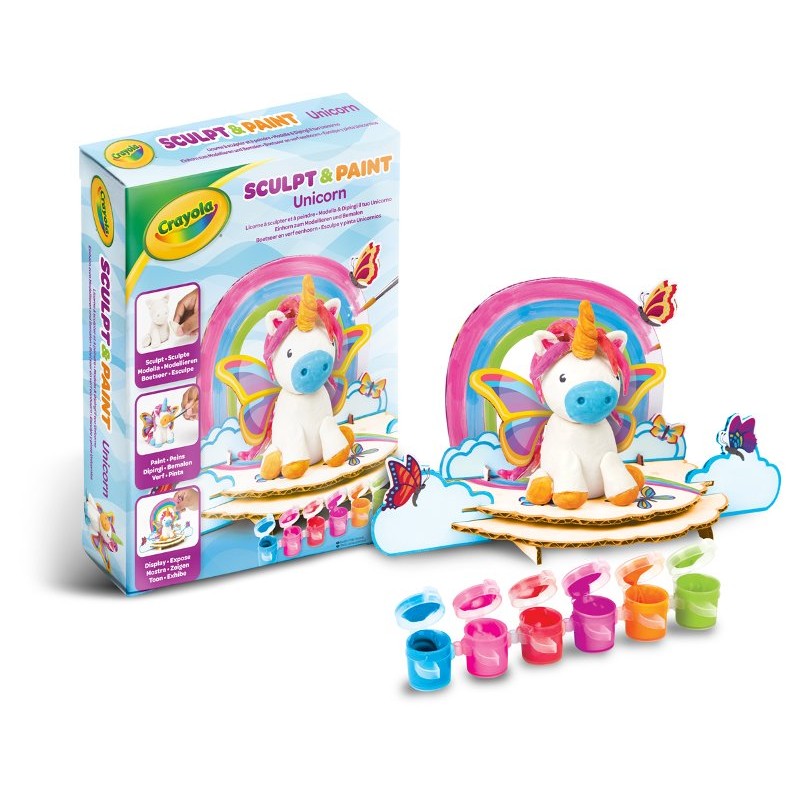 Set Modella e Dipingi Unicorno di Crayola