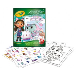 Album Color&Sticker Gabby'S Dollhouse di Crayola