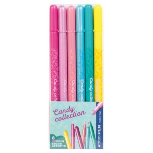 Ast 6 Tratto Pen Candy di Fila