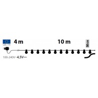 Catena Lineare Party 20 Led Colorati 10m di Lotti