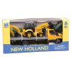 1/36 Iveco Daily Roll-Off With New Holland Farm Tractor T6, Skid Streer L228,B110c di New-Ray