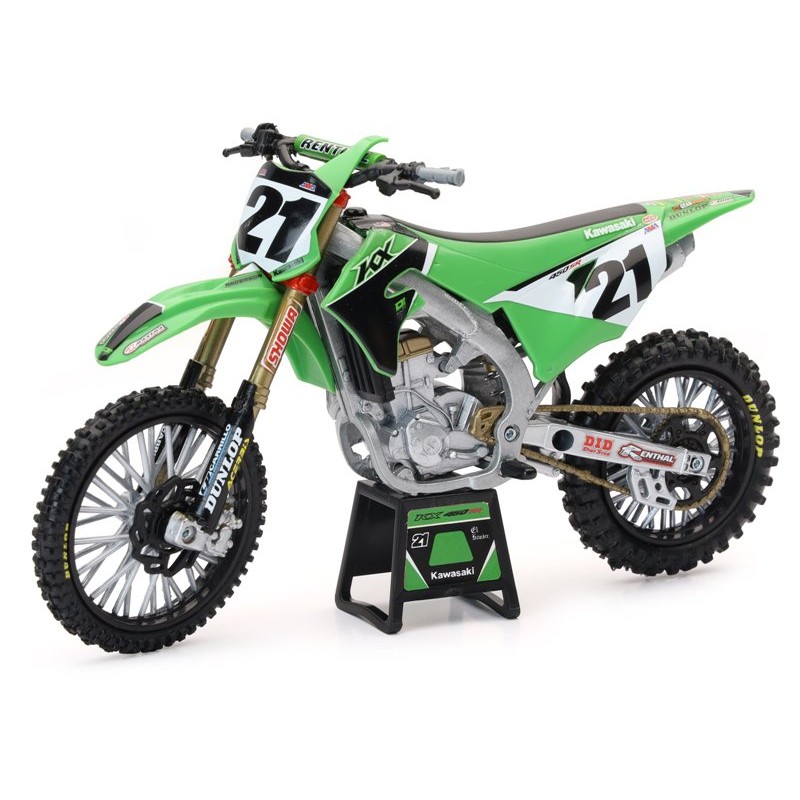 1/12 Kawasaki Racing Kx450 Anderson 21 di New-Ray