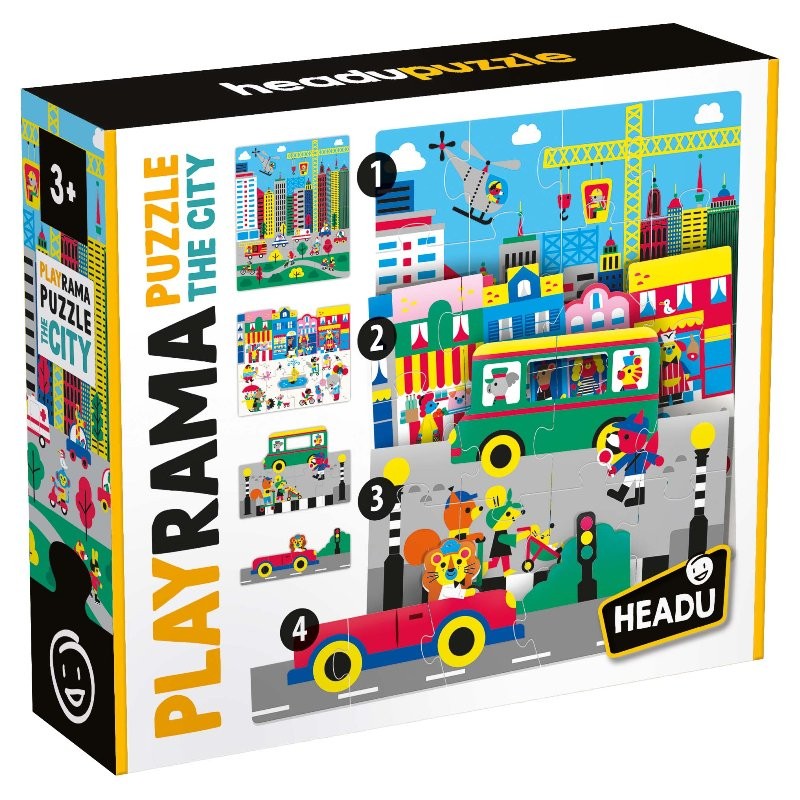 Playrama Puzzle The City di Headu