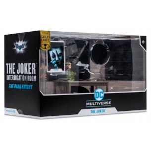 Dc Multiverse 18cm - Joker da il Cavaliere Oscuro con Playset e Accessori) di Spin-Master