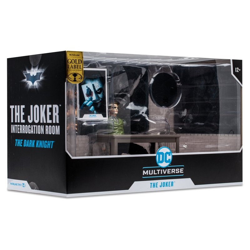 Dc Multiverse 18cm - Joker da il Cavaliere Oscuro con Playset e Accessori) di Spin-Master