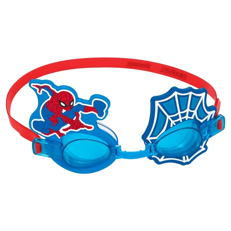 Occhialini Spiderman 1pz 3+ in Silicone, Lenti con Protezione Uv di Best Way