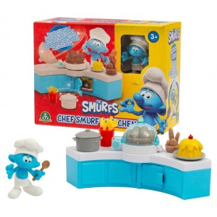 Puffi Mini Playset Chef di Giochi-Preziosi