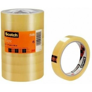Confezione 8 Rotoli Scotch 19x66 di 3m