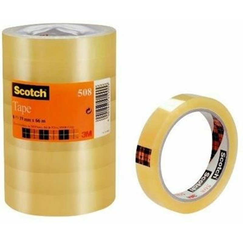 Confezione 8 Rotoli Scotch 19x66 di 3m