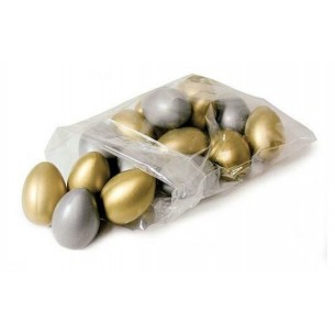 Uova Oro / Argento - Confezione 24 Pz. di Cwr Srl