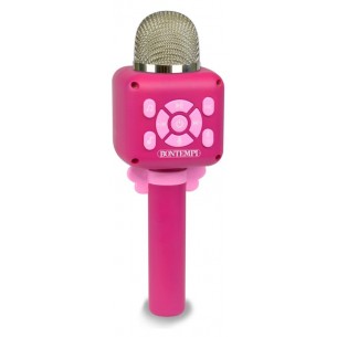 Microfono Wireless con Funzione Karaoke e Cambio Voce. (Pink) di Bontempi