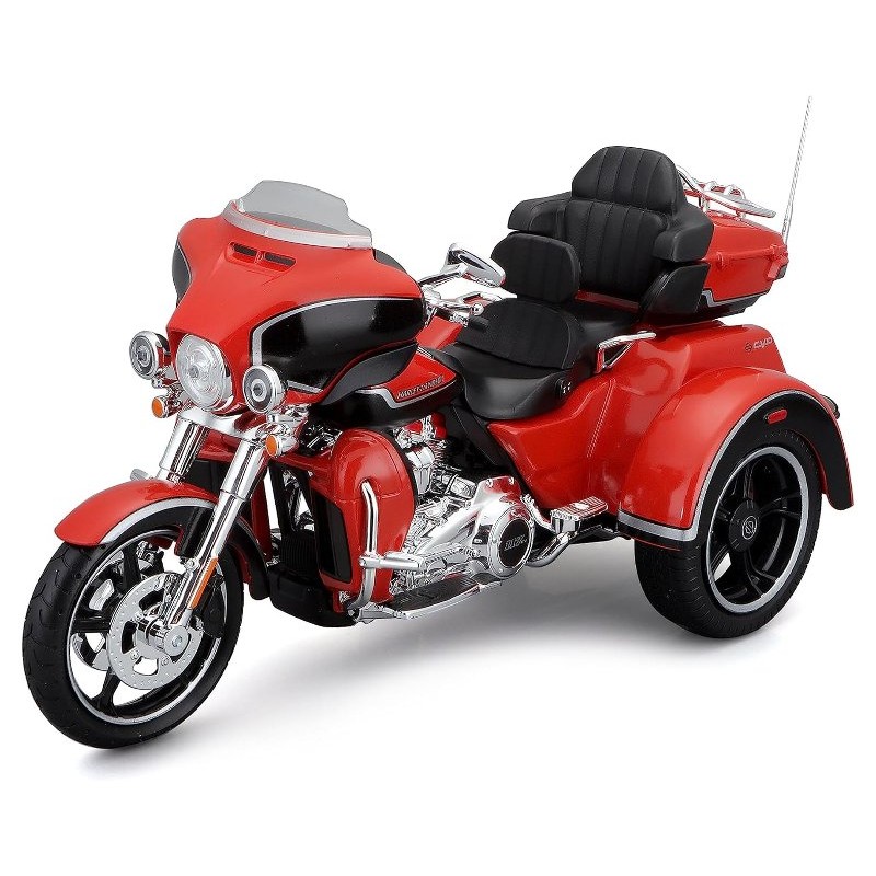 1/12 H-D Trikes 2021 Cvo Tri Glide Met. Orange/Met. Black di Maisto