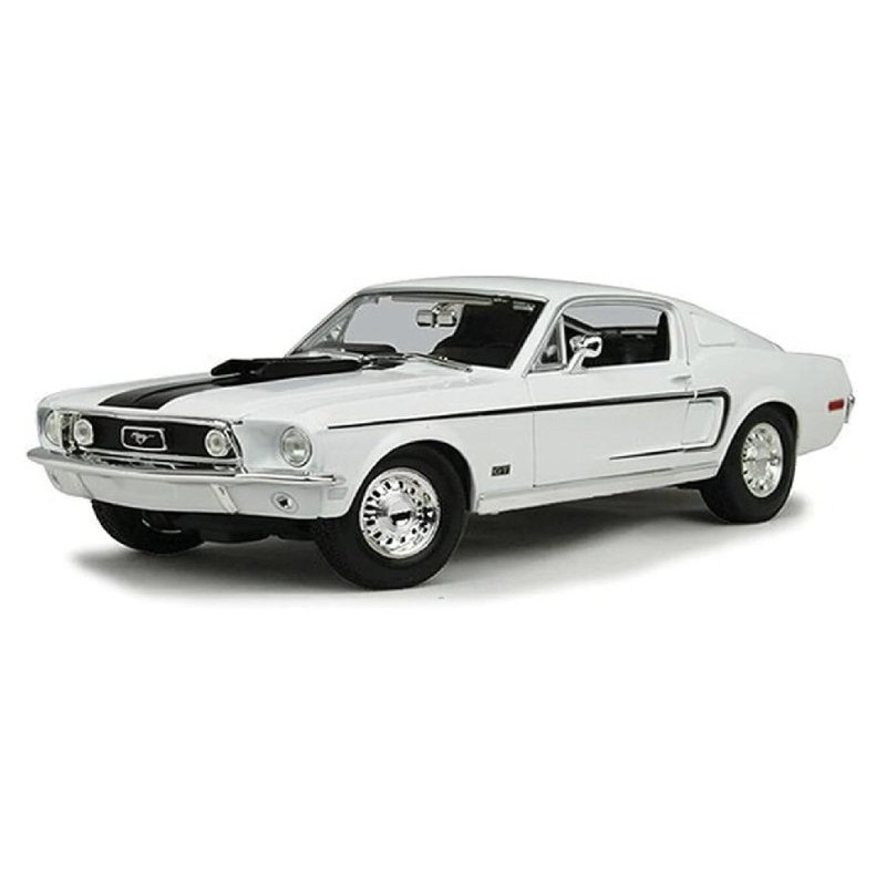 1/18 Ford Mustang Gt Cobra Jet Fb 1968 White di Maisto