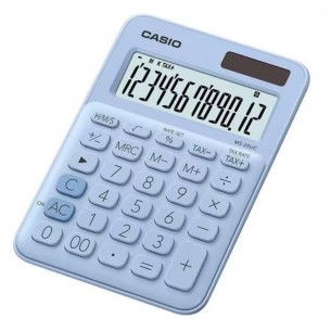 Calcolatrice Viola Da Scrivania - 12 Cifre, Display LCD Ampio, Alimentazione Solare E A Batteria