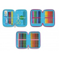 Astuccio Triplo Giotto Young Street con Pastelli Supermina di Fila