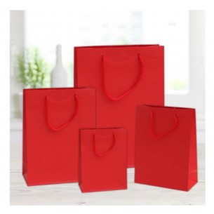 Shopper Color Rosso F.To 12x9x39 Bottiglia di Florio