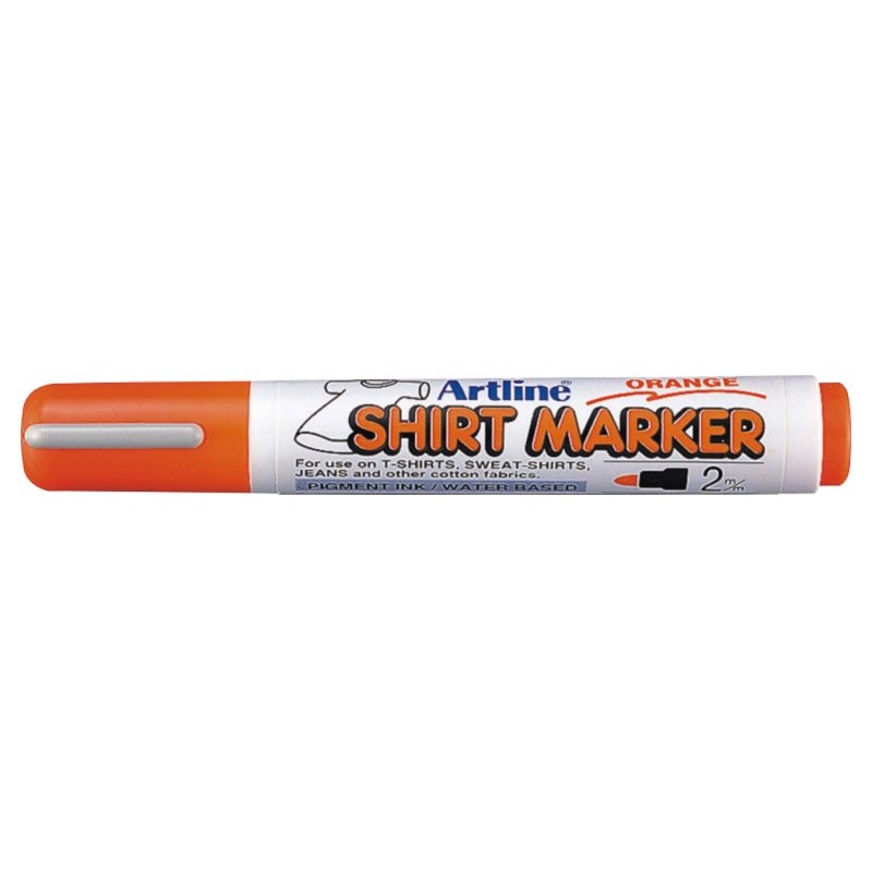 T-Shirt Marker Tessuto Arancio di Osama