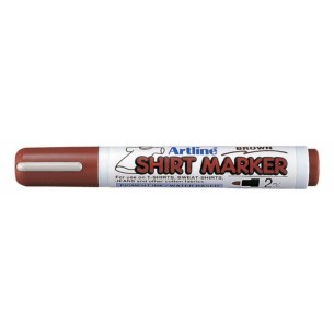 T-Shirt Marker Tessuto Marrone di Osama