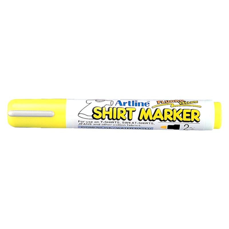 T-Shirt Marker Tessuto Giallo Fluo di Osama