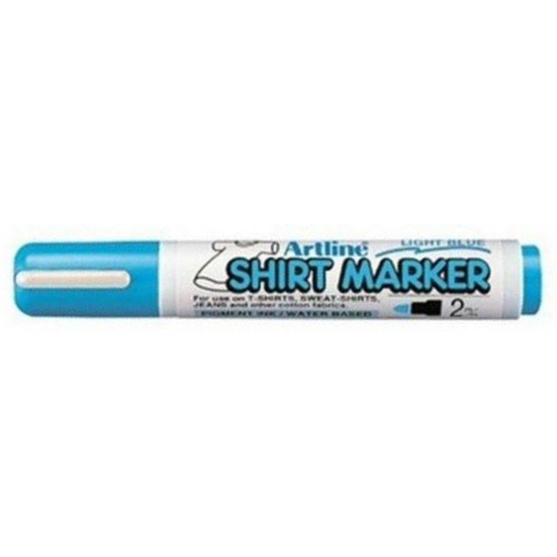 T-Shirt Marker Tessuto Azzurro di Osama