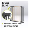 Baby Gate Truus (Lo-Truus-Slim-Grey-Graphite-Natural) di Lionelo Cancelletti