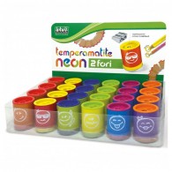 Temperino Neon 2 Fori Blister di Lebez