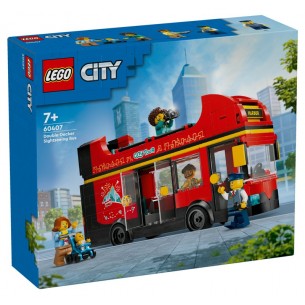 Autobus Turistico Rosso a Due Piani di Lego
