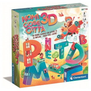 Nomi Cose Citta' 3d di Clem-25 Game Board Games