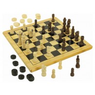 Dama e Scacchi in Legno di Clem-25 Game Board Games