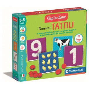 Montessori Numeri Tattili*** di Clem-05 Edu Giochi Sapientino