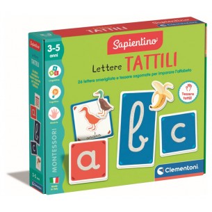 Montessori Lettere Tattili*** di Clem-05 Edu Giochi Sapientino