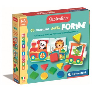 Montessori il Trenino delle Forme di Clem-05 Edu Giochi Sapientino