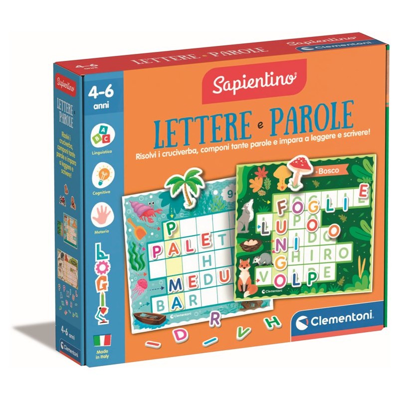 Logic Lettere e Parole di Clem-05 Edu Giochi Sapientino