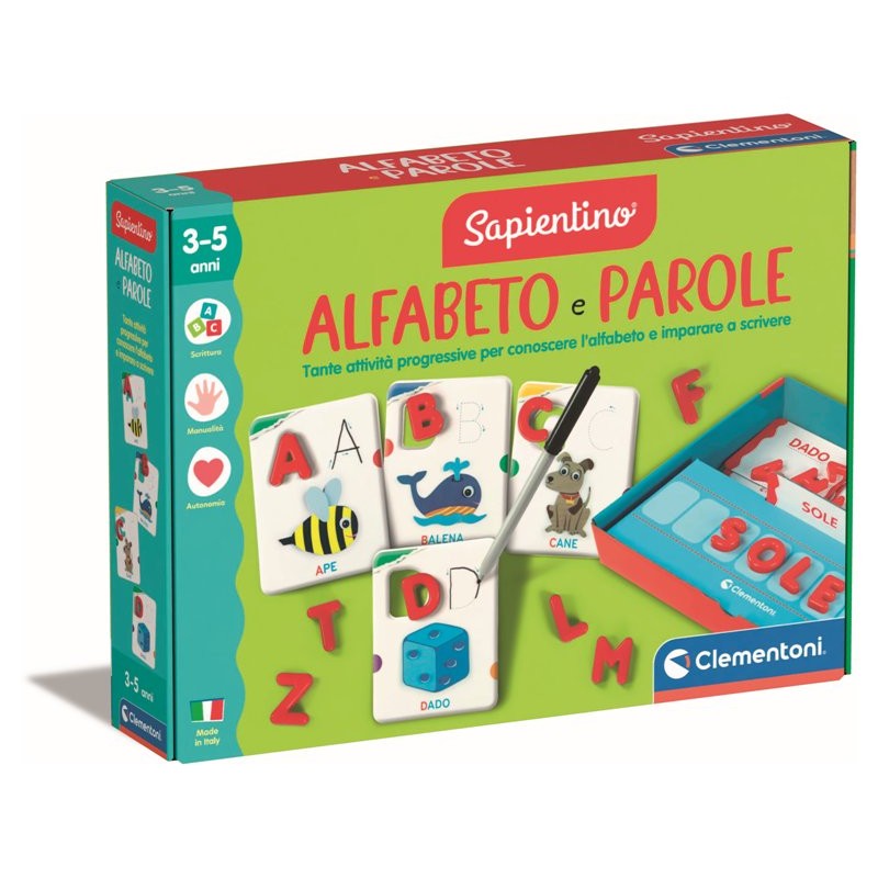 Alfabeto e Parole di Clem-05 Edu Giochi Sapientino