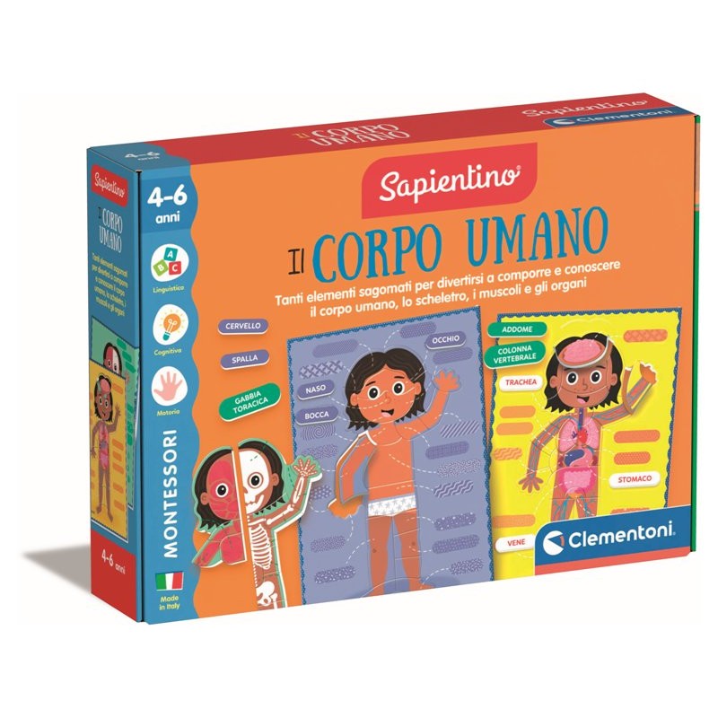 Montessori il Corpo Umano*** di Clem-05 Edu Giochi Sapientino