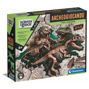 Archeogiocando -T-Rex / Smilodon 2in1 di Clem-21 Scien Lab