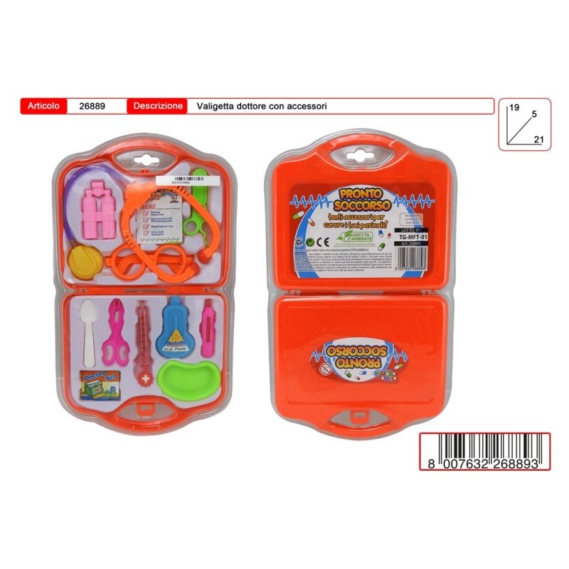Valigetta Dottore in Doppio Blister di Toys-Garden