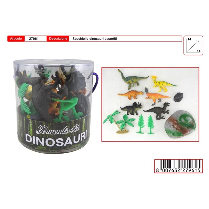 Secchiello Dinosauri di Toys-Garden