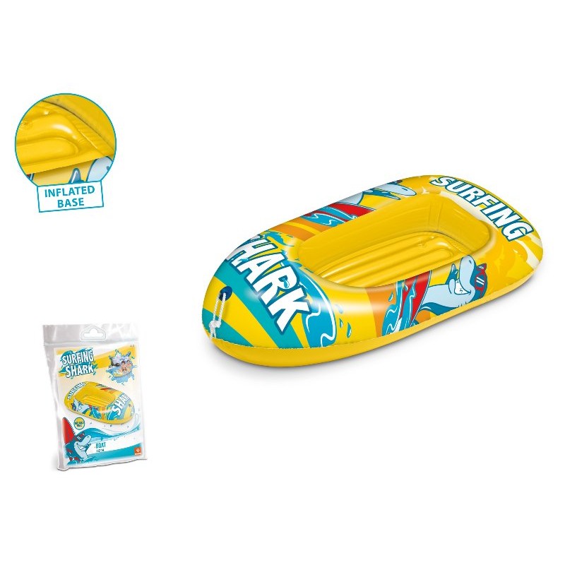 Surfing Shark Canotto Cm. 112 con Fondo Gonfiabile di Mondo