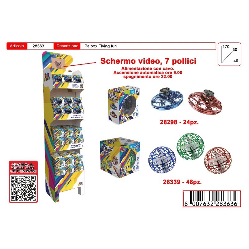 Espositore 72 Flying Ball - 24 X 28298, 48 X 28339 di Toys-Garden