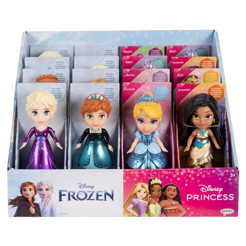 Disney Princess e Frozen Bambole Mini 7 Cm Assortimento di Jakks Disney Princess