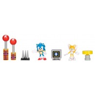 Sonic Diorama con Personaggi Articolati da 6 Cm di Jakks Sonic