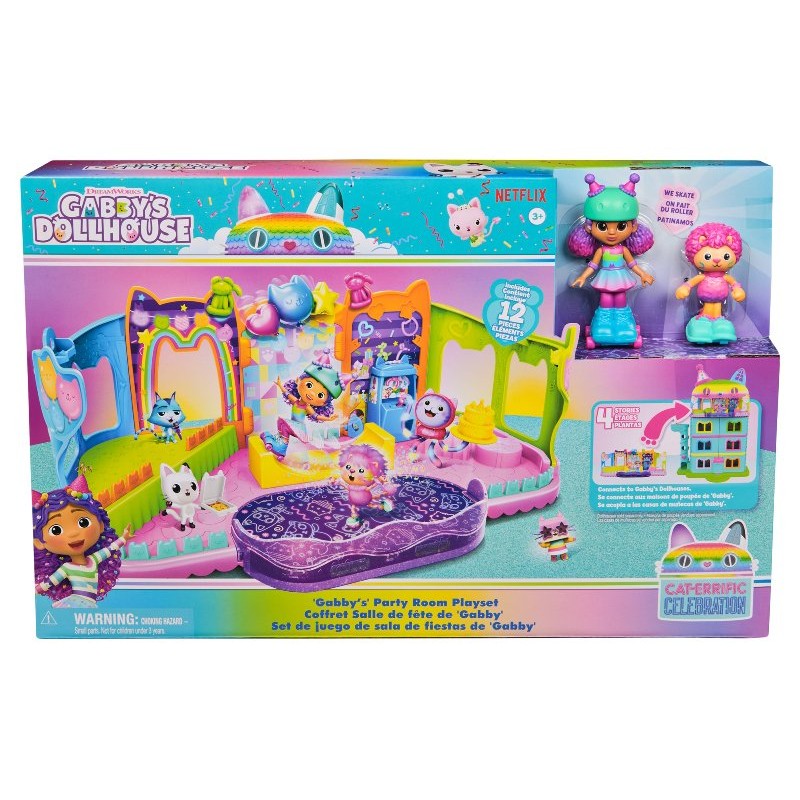 Gabby'S Dollhouse L'Attico Party&Skate Room di Spinmaster Gabby