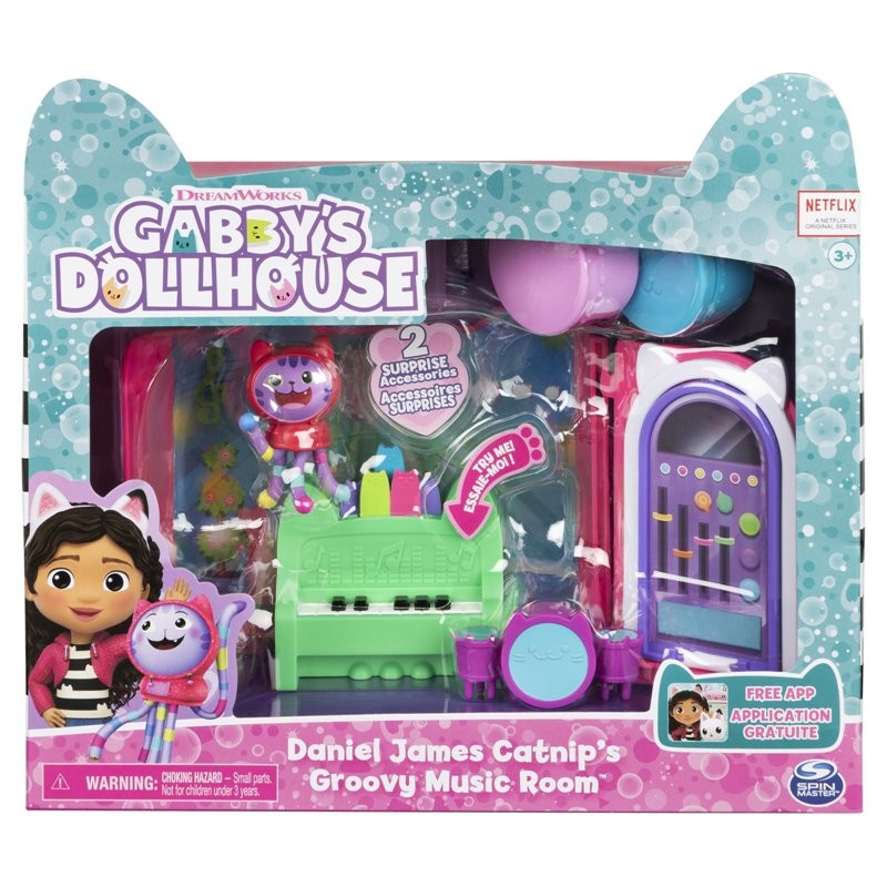 Pigiama Corto Gabby's Dollhouse Per Bambine - Set Con Volant E Stampa Gatti, Cotone Comodo - Foto 5