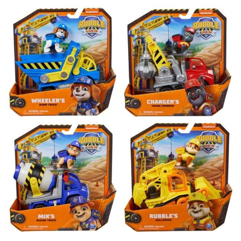 Rubble & Crew Veicoli Tematizzati Ass.To di Spinmaster Paw Patrol