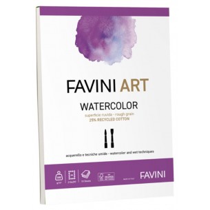Blocco Art Watercolor A4 300gr Collato di Favini