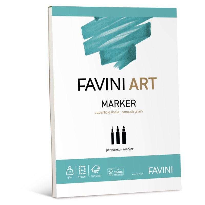 Blocco Art Marker A4 70gr Collato di Favini