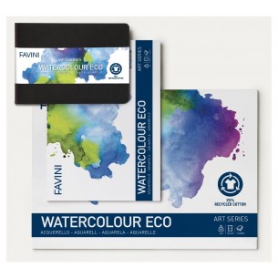 Blocco A3 Watercolour Eco (Blocco Carta Acquerello 29,7x42 10fg 300gr) di Favini