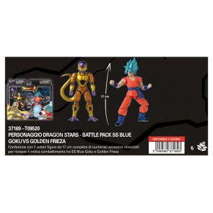 Personaggio Dragon Stars - Battle Pack Ss Blue Goku Vs Golden Frieza di Bandai Dragonball